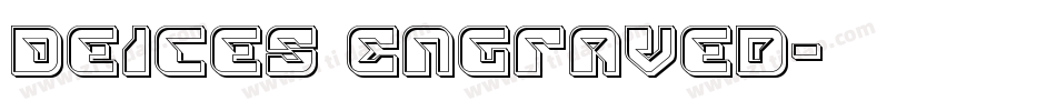 Deices Engraved字体转换
